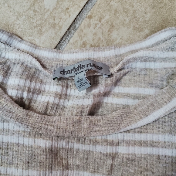 Women's Small Striped Shirt Charlotte Russe - Picture 2 of 2